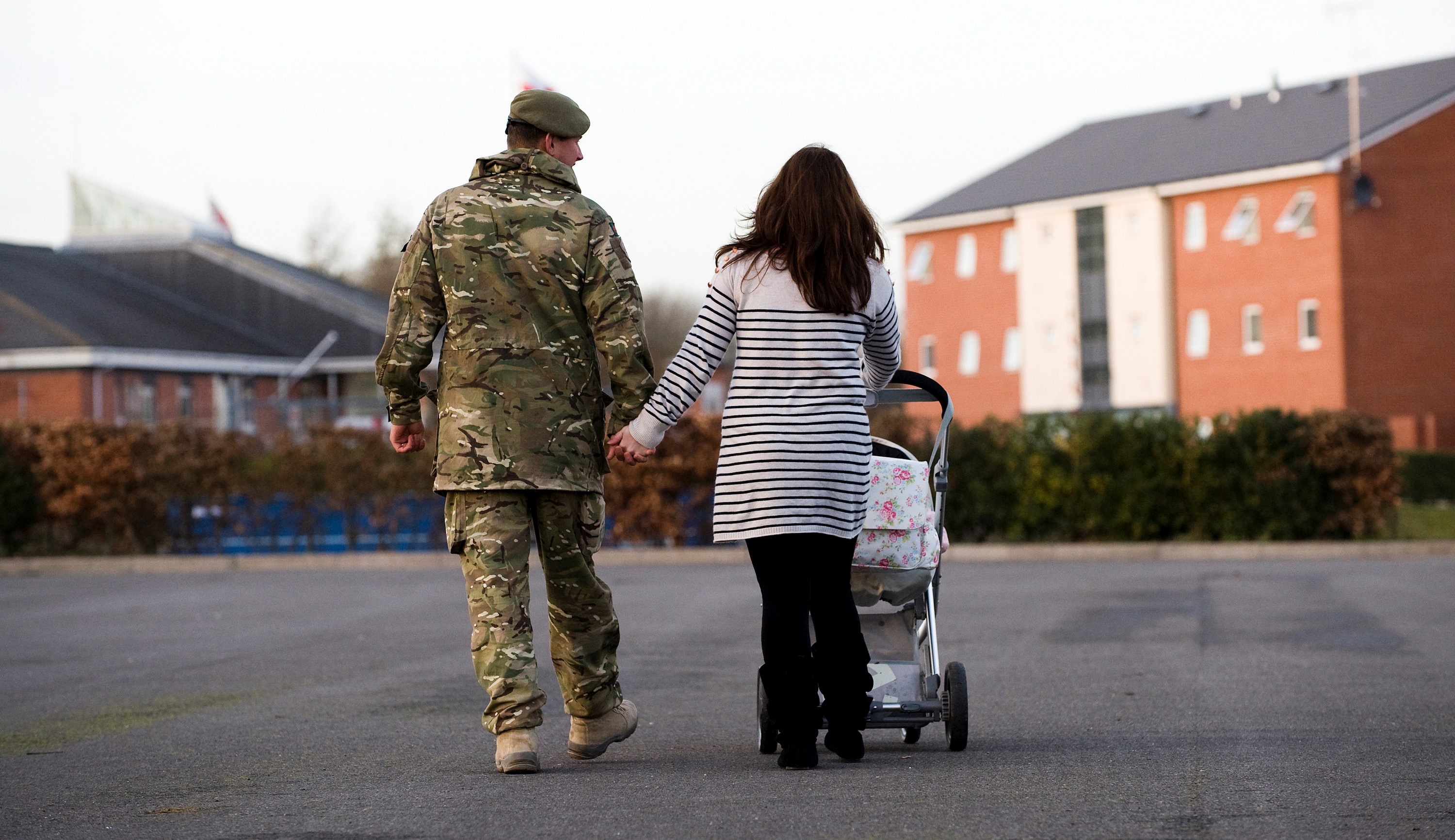 Army soldier and wife