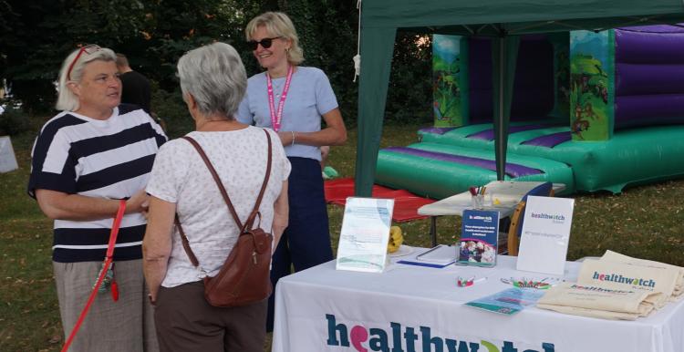 Healthwatch Rutland at outside event
