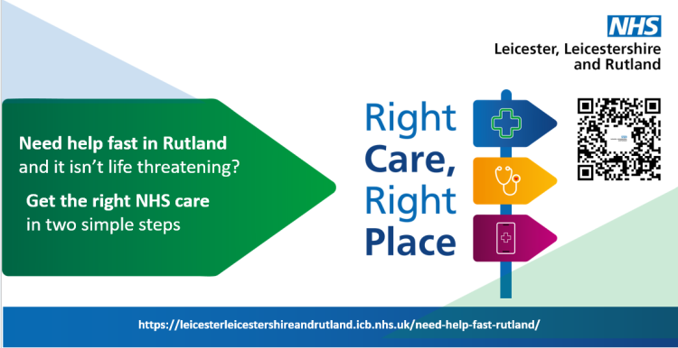 Minor Injuries poster with QR code