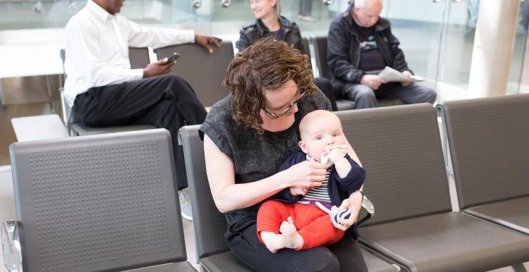 Woman with baby
