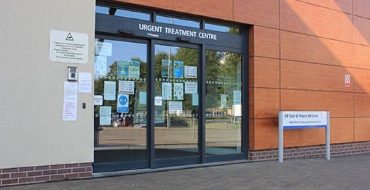 Entrance to Urgent Treatment Centre Peterborough