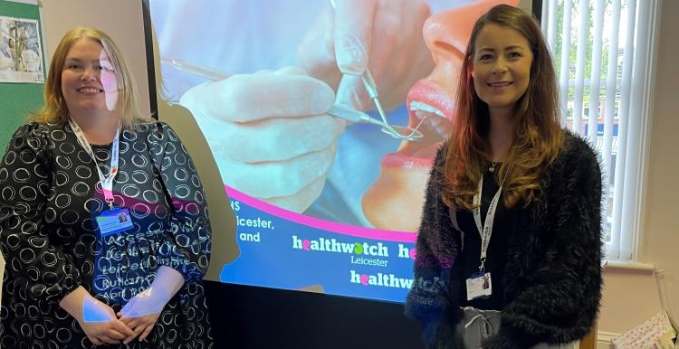 Gemma Barrow, Healthwatch Leicester and Leicestershire and Hollie Hughes, Healthwatch Rutland. 