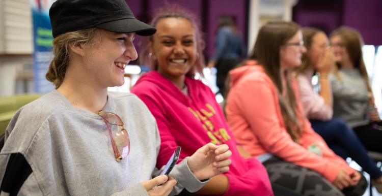 Young people chatting