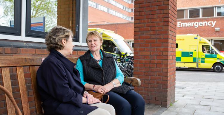 Woman offering support Woman offering support