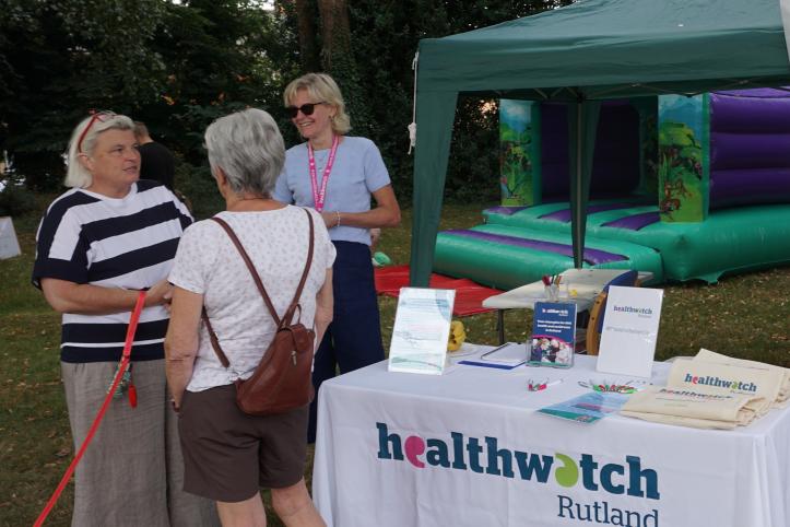 Healthwatch Rutland at outside event