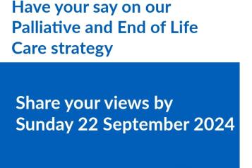 Palliative, end of life strategy engagement poster