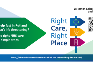 Minor Injuries poster with QR code