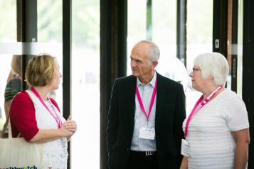 Healthwatch volunteer talking