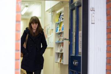 Women leaving health centre