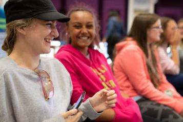 Young people chatting