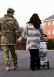 Army soldier and wife