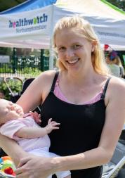 Mum with baby on her hip